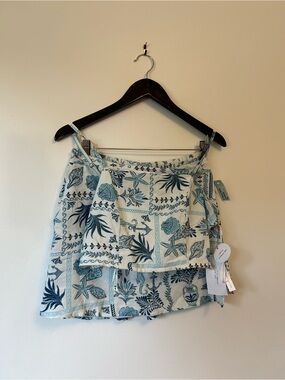 NWT Midnight Sky Linen Blend Matching 2-Piece Set
